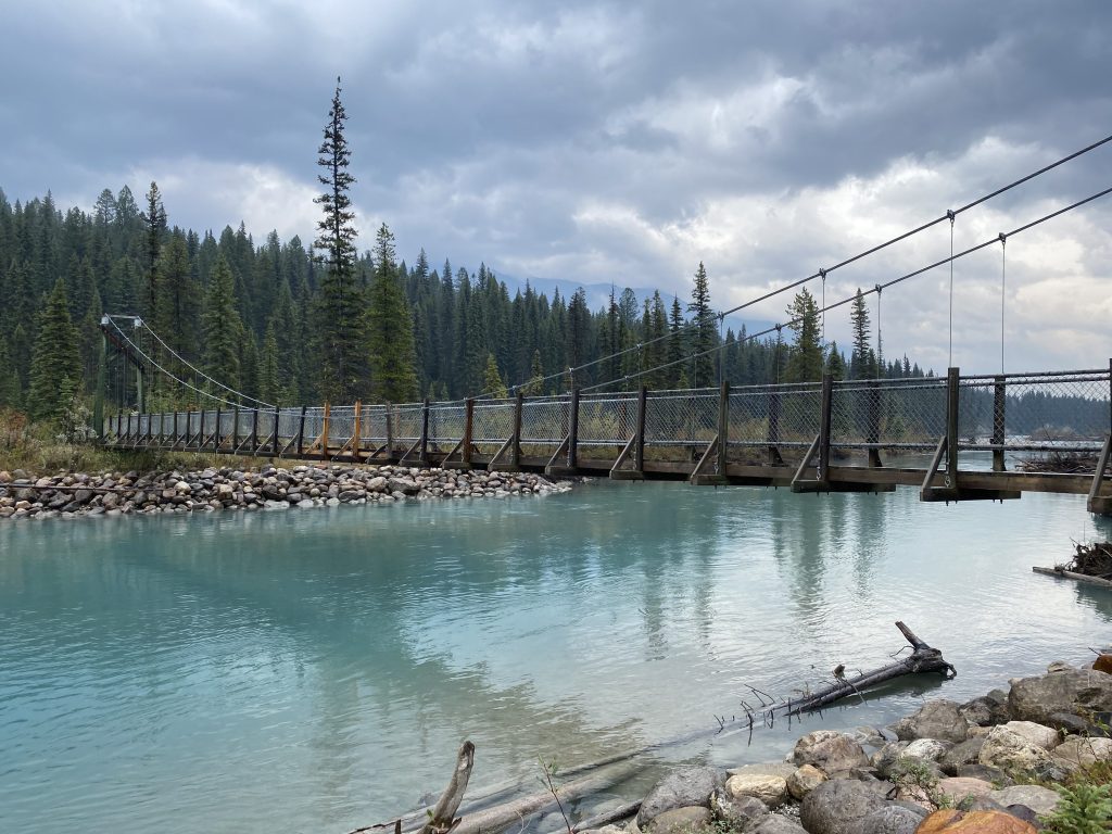 Suspension bridge in Kootenay National Park